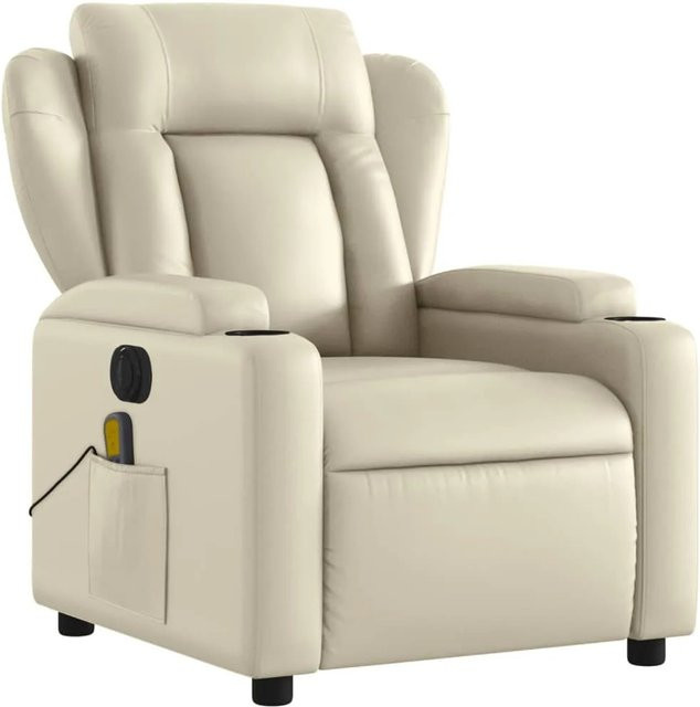vidaXL Massagesessel Elektrisch Modell 3 in Beige aus Kunstleder - Bild 1