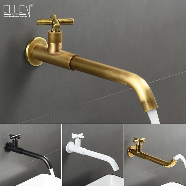ELLEN Wand-Wasserhahn für Outdoor und Pool in Antik-Bronze, drehbar, Modell ML985 - Bild 1