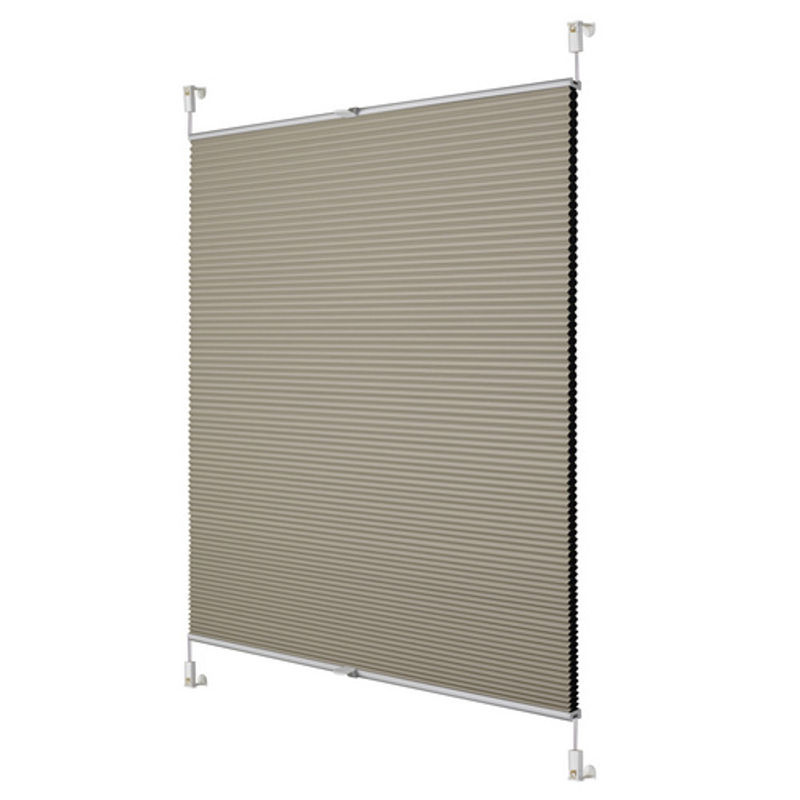 Lichtblick Thermo-Plissee Klemmfix Verdunkelung Beige B: 100 cm, H: 130 cm - Bild 2