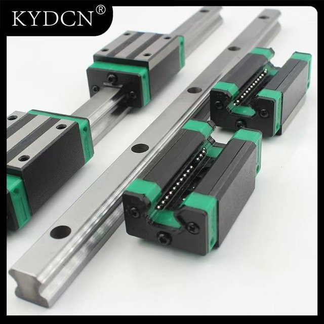 kaiyade HGR20 Linearführungsschienen-Set in Silber mit 2 Schienen (Länge: 600-950 mm) und 4 HGH20CA HGW20CC Linearlagern für CNC und 3D-Drucker - Bild 1