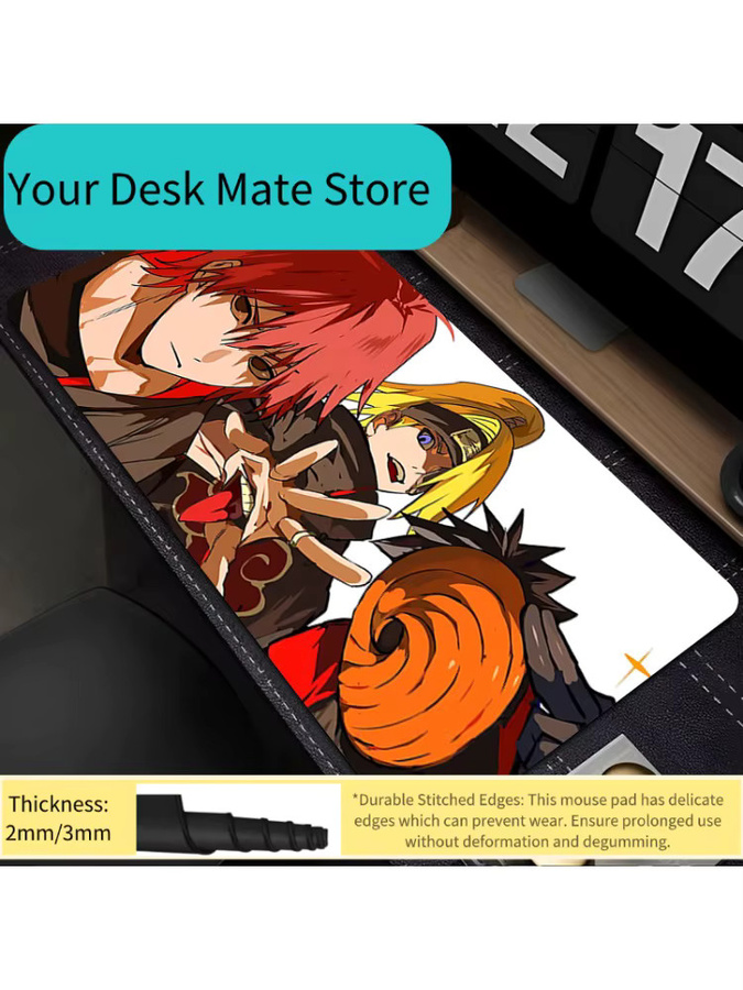 Bandai Naruto Akatsuki XXL Gaming-Mauspad in Multicolour, B/T: 90 x 40 cm - Bild 2