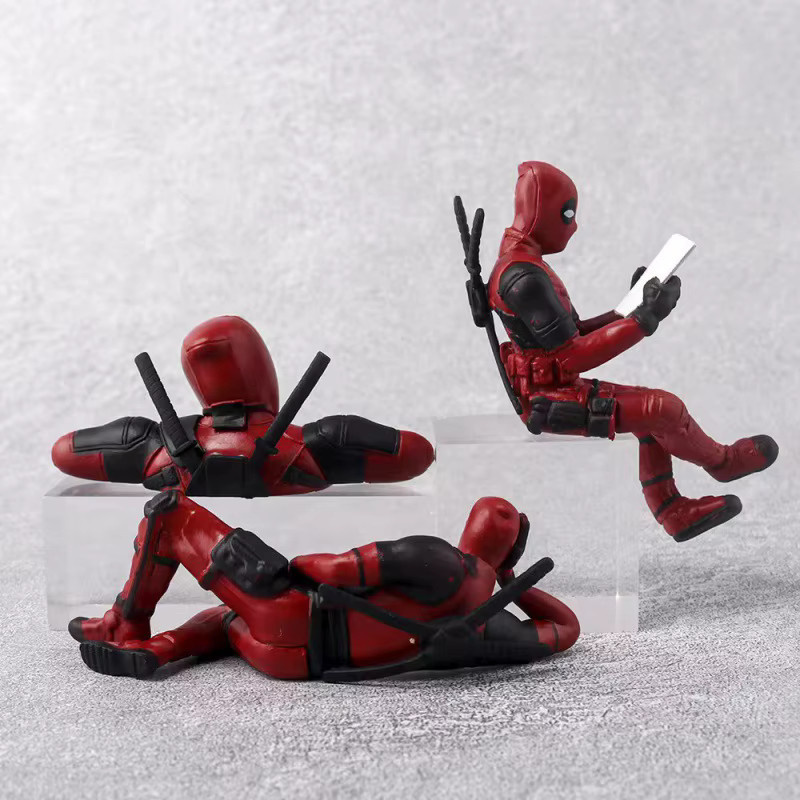 Bandai Marvel Deadpool Action Figure, Einzelfigur, Rot, Kunststoff - Bild 2