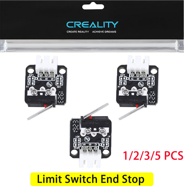 Creality Ender 3 Endschalter Endstop für Ender 3 Pro, Ender 3 V2, Ender 5 und CR-10 Serie 3D-Drucker-Zubehör in Schwarz - Bild 1