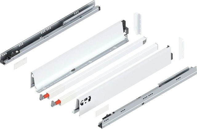 Blum C-Reling Tandembox antaro Vollauszug Seidenweiß 550 mm 1 Paar - Bild 1