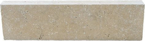 WOHNRAUSCH Randstein Tosca Cream in Beige aus Travertin, L x B x H: 100 x 7,5 x 35 cm - Bild 1
