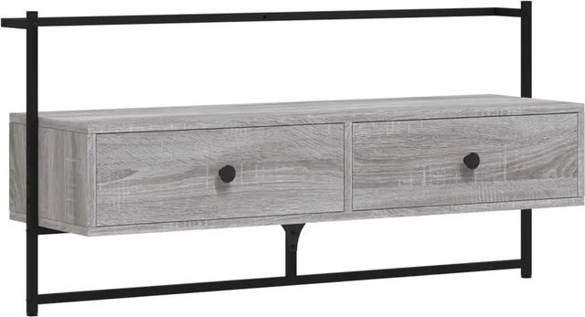 vidaXL TV-Wandschrank Grau Sonoma, Wandmontage, B/T/H: 100,5 x 30 x 51 cm - Bild 1