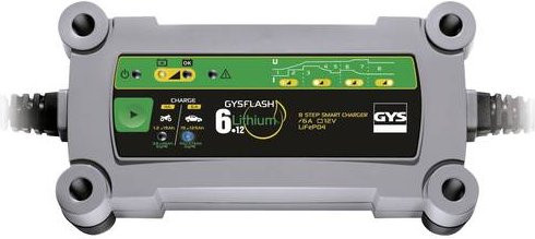 GYS Gysflash 6.12 029729 Automatikladegerät 12V 6A in Grau mit Can-Bus - Bild 1