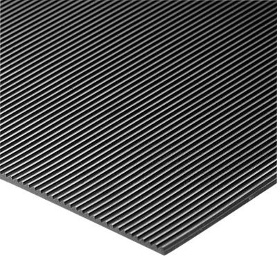 Gummiläufer COBArib in Schwarz mit einer Breite von 120 cm und einer Materialstärke von 3 mm - Bild 1