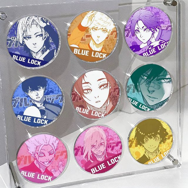 Brosche Anime Blues Locks, Metall-Emblem - Bild 1