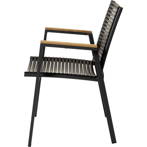 Cinas Gartenstuhl Mood Extreme aus Aluminium in Schwarz, Breite: 56,5 cm, Höhe: 84 cm - Bild 3