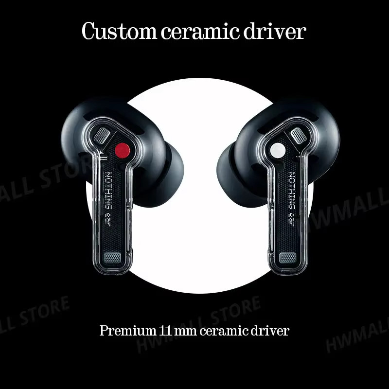 Nothing Ear In-Ear Kopfhörer mit 45dB Aktiver Geräuschunterdrückung ANC, 11mm Treiber, 24-Bit Hi-Res Audio mit LDAC & LHDC, Farbe: Schwarz - Bild 4