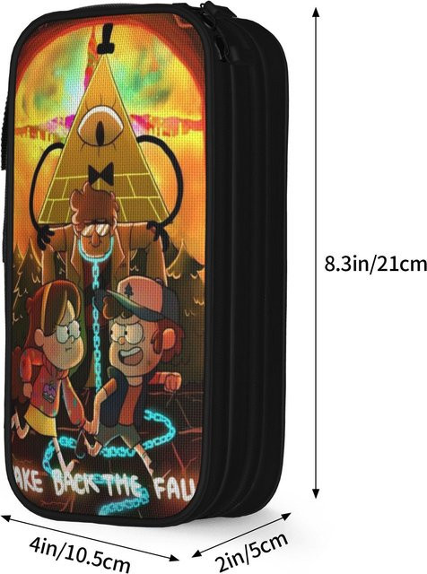 Fancy Style Studio Gravity Falls Federmäppchen mit großem Fassungsvermögen, Mehrfarbig - Bild 1