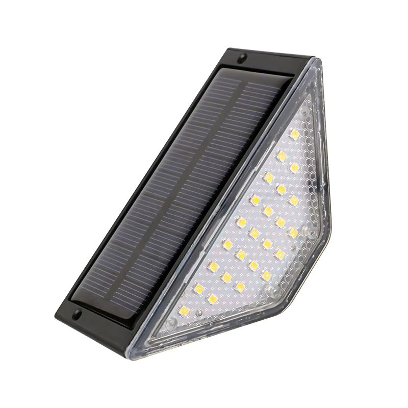 XIWANGFIRE LED Solar-Stufenleuchten in Schwarz mit warmweißem Licht für Garten und Terrasse - Bild 7