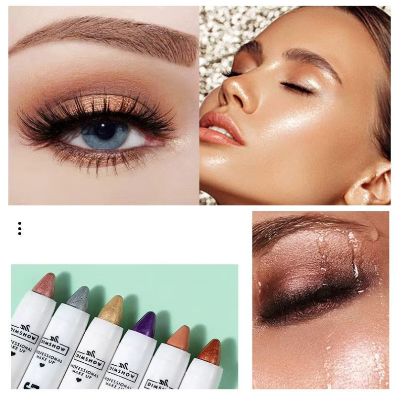 DIMSHOW Highlighter Lidschattenstift, Nude, Schimmernd - Bild 4