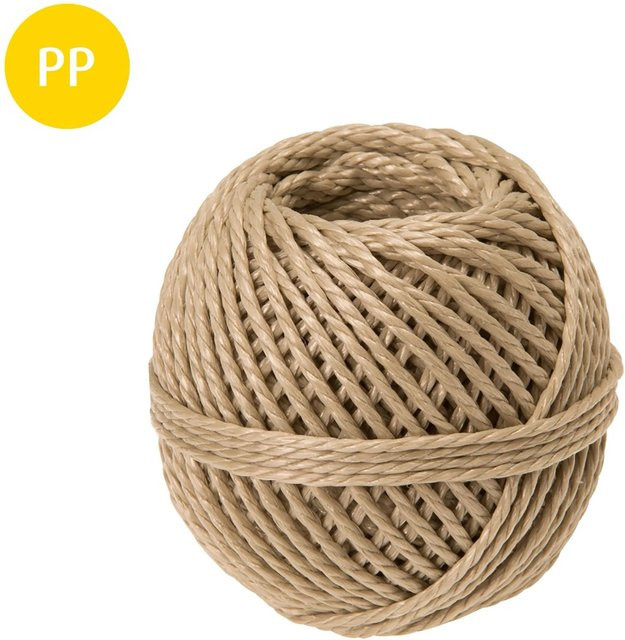 Conacord Bindfaden aus Polypropylen gedreht Ø 2 mm Länge 40 m Natur Braun Beige - Bild 1