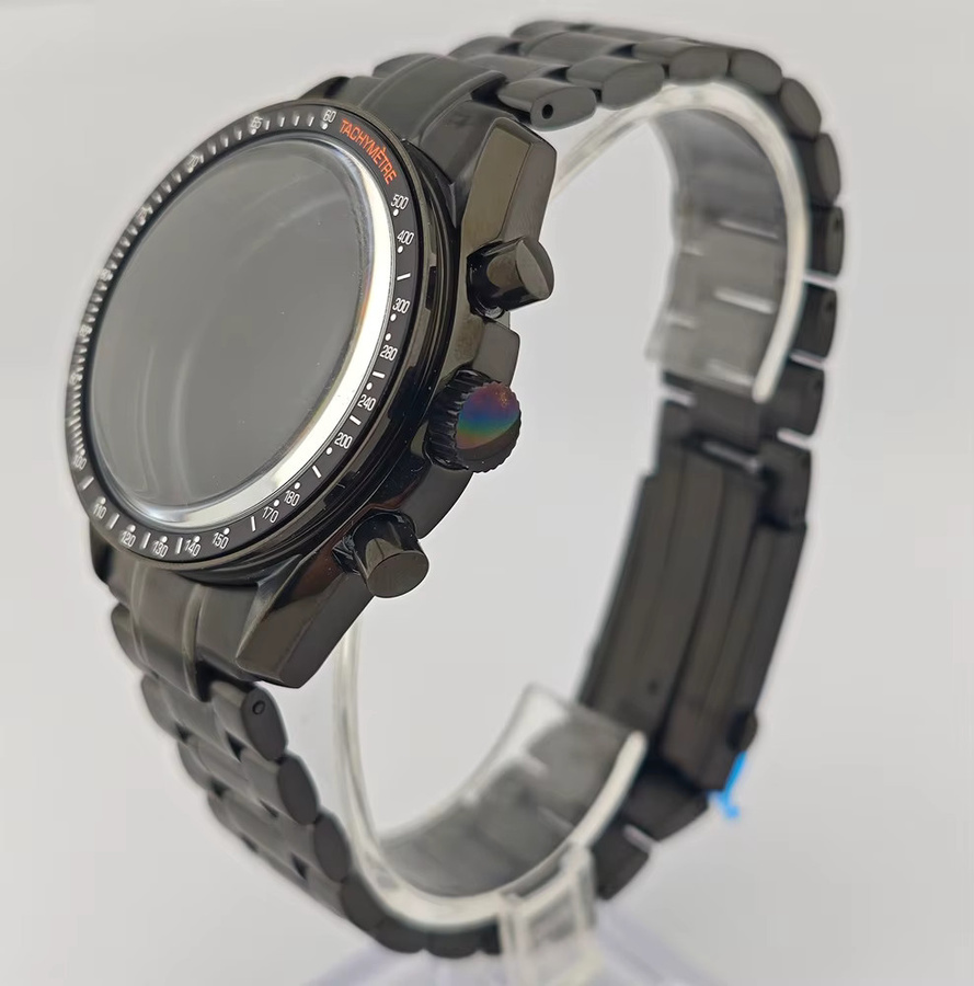 OUMASHI Uhrengehäuse Edelstahl, 40 mm, Schwarz - Bild 2