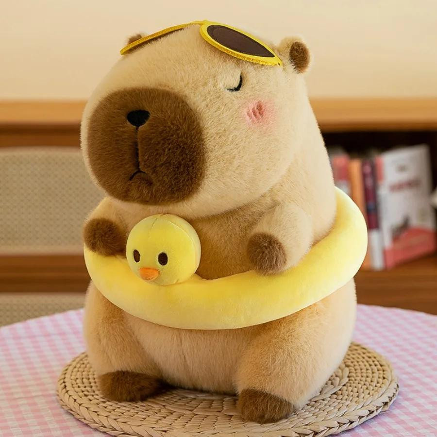 Capybara Plüschtier Gelber Gelber Enten-Schwimmring - Bild 1