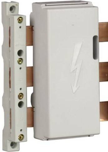 ABB GHV 240849R0001 Sammelschienenträger 3-polig für Cu-Schienen 5-10x10-30mm in Grau - Bild 1
