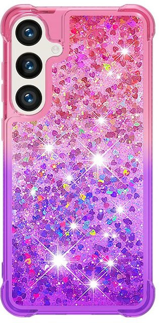 Glitzer Treibsand Schutzhülle für Samsung Galaxy S26 Ultra S25 FE S24 S23 S22 Plus A16 A17 A26 A36 A56 A15 A35 A55 A34 A54 A37 A57 in Purple - Bild 1