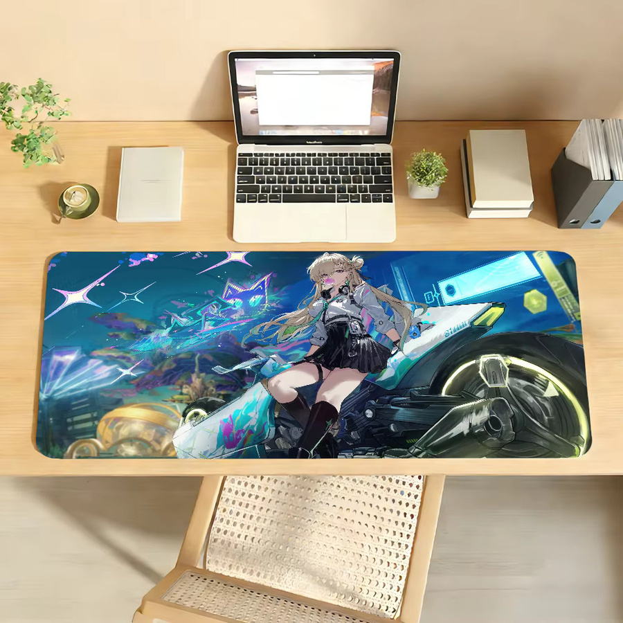 Wuthering Waves Lynae Mauspad Multicolor, rutschfeste Gamer-Schreibtischunterlage aus Gummi für Laptop und Büro - Bild 3