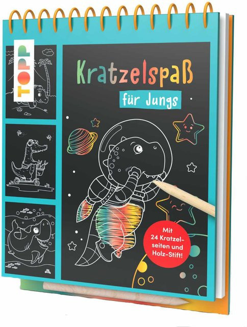 Frech Verlag Kratzelspaß Jungs Hai Weltall - Bild 1
