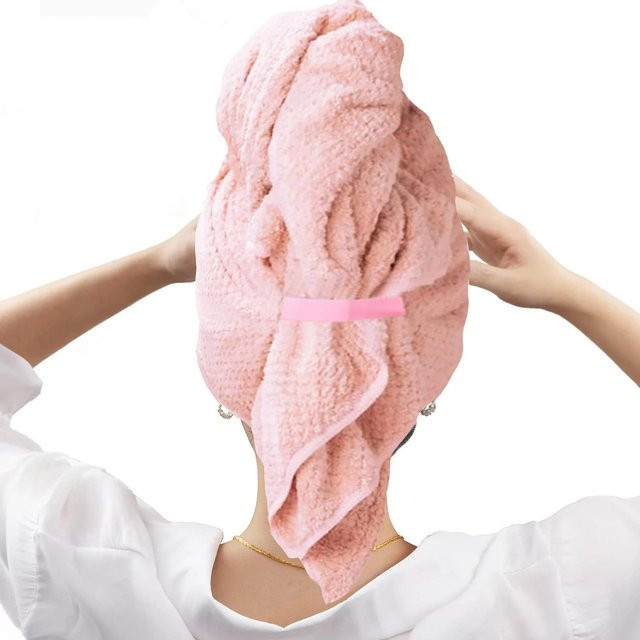 Mikrofaser-Haartuch für lockiges und trockenes Haar, Unisex - Bild 1