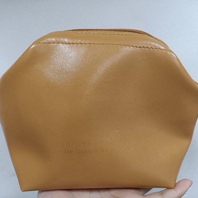 JMG Bags Kosmetiktasche mit PU-Außenschale, Braun, Damen - Bild 1