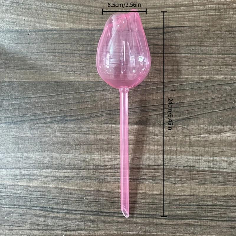 WIKHOSTAR Tulpen-Bewässerungskugeln für Topfpflanzen und Kakteen, 4er-Set, Rosa/Pink - Bild 2