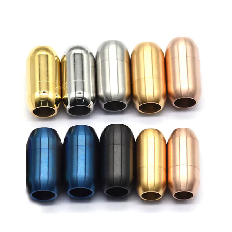 Magnetische Verschlüsse, Edelstahl, 3mm-8mm, Unisex - Bild 2