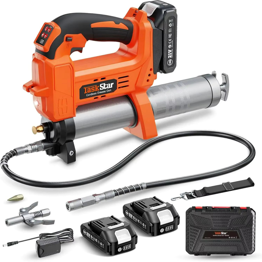 Taskstar Elektrisches Fettpressen-Set 10000 PSI in Orange für Makita 18V Akku mit 4,6 oz/min Förderrate - Bild 7