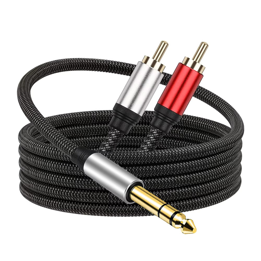 ALLOET Stereo-Splitterkabel von 6,35-mm-TRS-Stecker auf Dual-RCA-Stecker - Bild 4