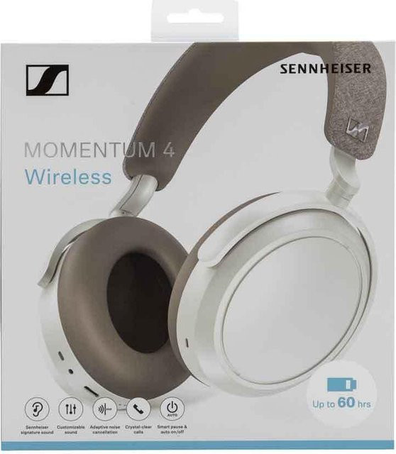 Sennheiser Momentum 4 Wireless Over-Ear Kopfhörer mit aktiver Rauschunterdrückung Bluetooth USB-C Weiß - Bild 2