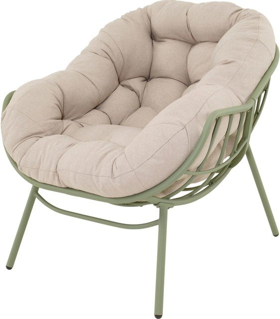 Lesli Relaxstuhl Cozy in Beige aus Aluminium und Polyester, B/T/H: 97 x 101 x 93 cm - Bild 1