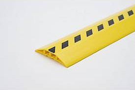 EHA Kabelbrücke Typ 3 aus Kunststoff, signalgelb/schwarz, B: 100 mm, H: 17 mm, L: 1,5 m - Bild 1