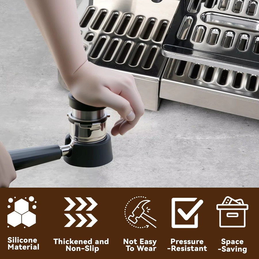 Ninja Silikon Espresso-Tampingstation und Siebträgerhalter in Schwarz, kompatibel mit Ninja Luxe Cafe ES601 und ES701 - Bild 4