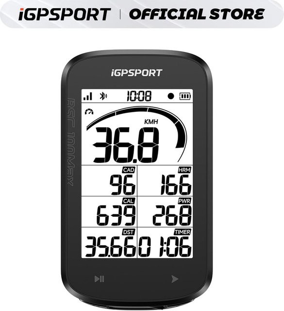 iGPSPORT BSC100Max Fahrradcomputer GPS Tacho in Schwarz - Bild 1