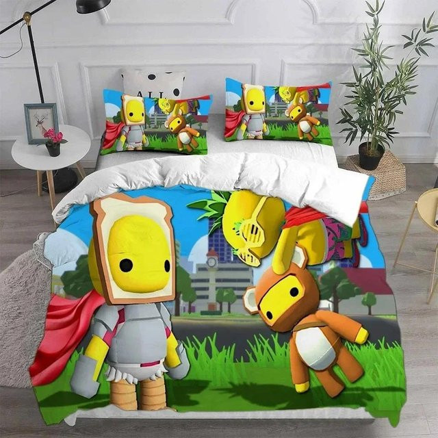 Creative Homewares Wobbly & Life Bettwäsche-Set mit Kissenbezug, 3-teilig, B/H: 140 x 210 cm - Bild 1