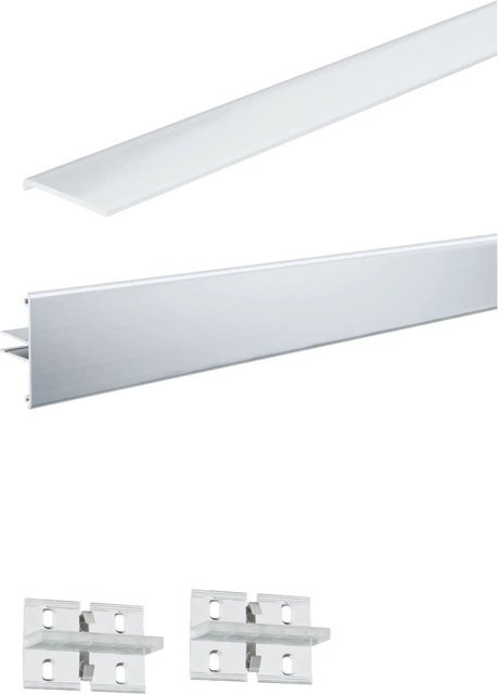 Paulmann Duo LED-Profil Set aus Aluminium in Silber mit Clips und Diffusor - Bild 1