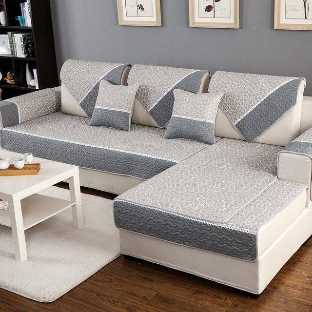 Modernes quadratisches Sofa-Sitzkissen aus Baumwolle von Super Six in Grau, B/T/H: 70 x 70 x 1 cm - Bild 1