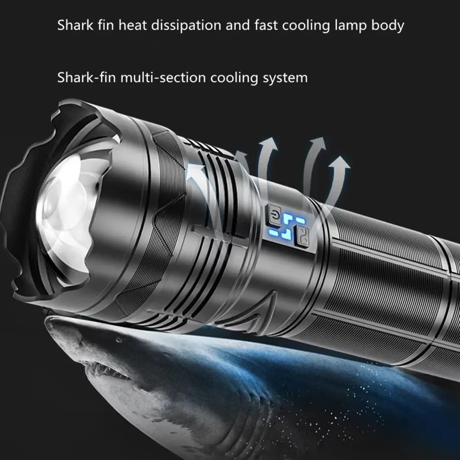 Heinast LED-Zoom-Taschenlampe mit USB-Ladefunktion in Schwarz - Bild 5