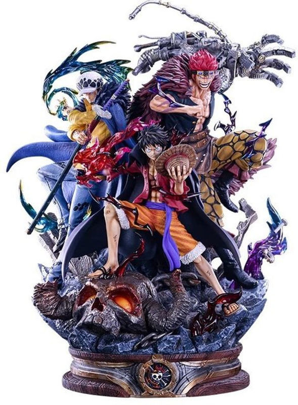 Bandai One Piece Actionfiguren Set Ruffy und Trafalgar Law aus Kunststoff, mehrfarbig - Bild 1