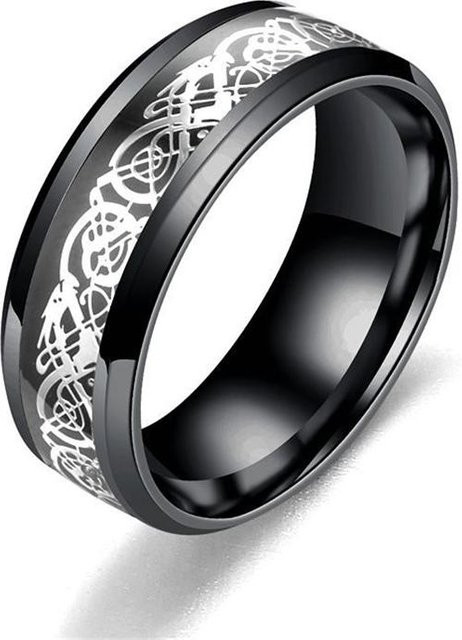YIRAN Partnerringe Set, Edelstahl, Schwarz, Damen, Herren - Bild 1