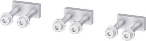 Siemens Flachanschluss 3VA9873-0QA00 in Silber mit Schraubanschluss - Bild 1