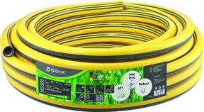 GEKA plus Wasserschlauch WS500 aus PVC in Schwarz und Hellblau, Durchmesser: 25 mm, Länge: 25 m - Bild 1
