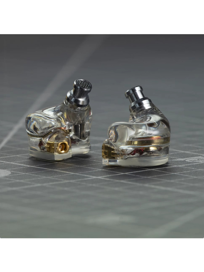 Huo Guang Shu In-Ear-Kopfhörer mit 10 Einheiten, 4 dynamische Eisen- und 1 dynamische Spulen-Treiber, High-Fidelity DIY Monitoring-Ohrhörer, transparent - Bild 3