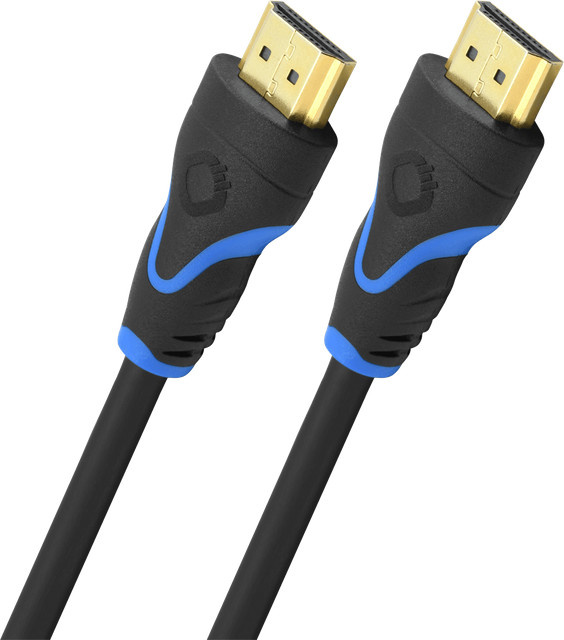 Oehlbach Screen Magic Plus High-Speed-HDMI-Kabel mit Ethernet, schwarz, Länge: 1,2 m - Bild 1