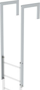 MUNK Ausstiegsholm abgewinkelt aus Aluminium eloxiert in Silber - Bild 1
