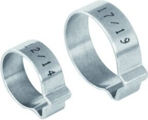 NORMACLAMP Ohr-Klemme 1-Ohr-Klemme 10-12 W1 aus verzinktem Stahl in Silber - Bild 1