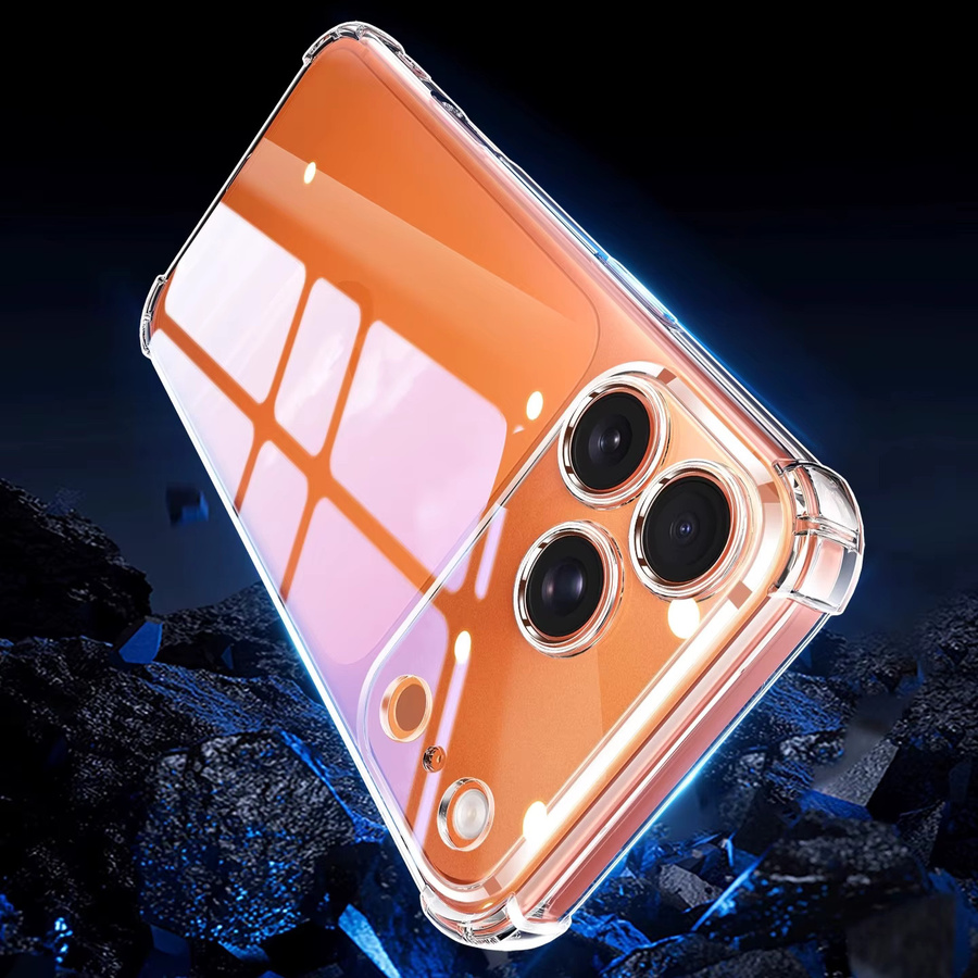 EUCAGR Airbag Schutzhülle aus transparentem TPU für iPhone 11 bis iPhone 17 Pro Max und andere Modelle - Bild 3