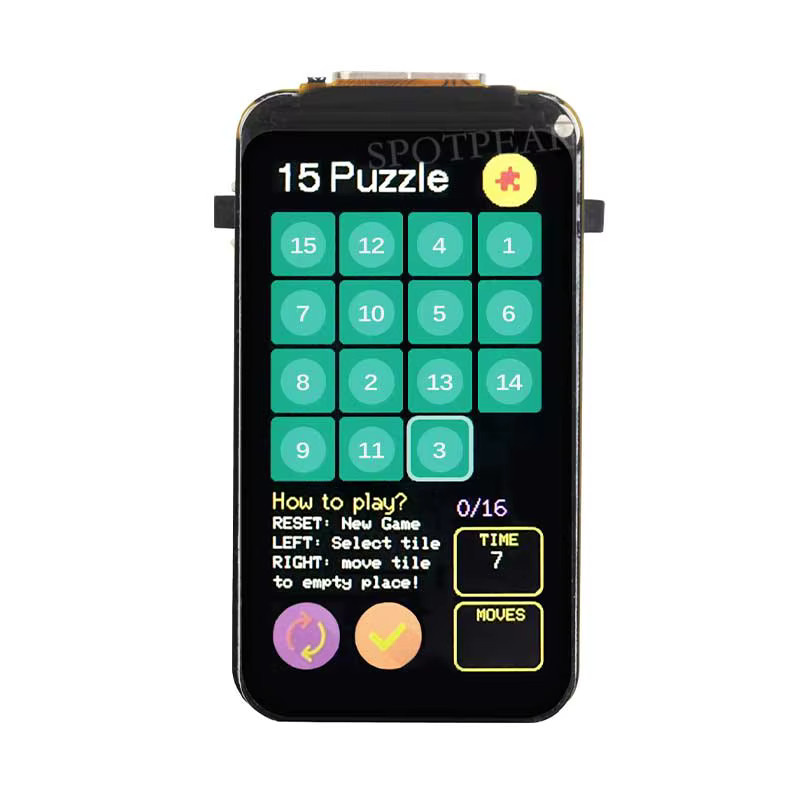 Spotpear ESP32 C6 Entwicklungsboard mit 1,47 Zoll ST7789 Touch-LCD-Display, WiFi6 und LVGL/HMI Unterstützung, Schwarz - Bild 3